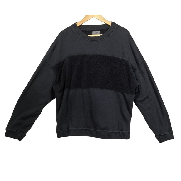 MATE the Label Tops - MATE‎ The Label Black Organic Fleece Sweatshirt L Sustainable Quiet Luxury Soft